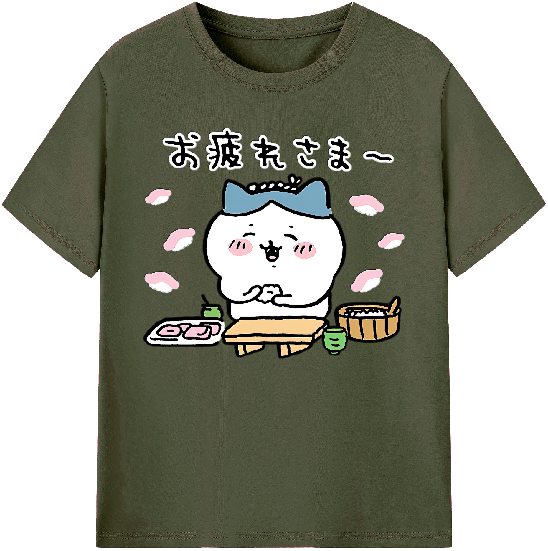 （画像用） ちいかわ ハチワレ Chii-kawa hachiware 綿100％ メンズ半袖Tシャツ｜肌触りやわらか＆通気性
